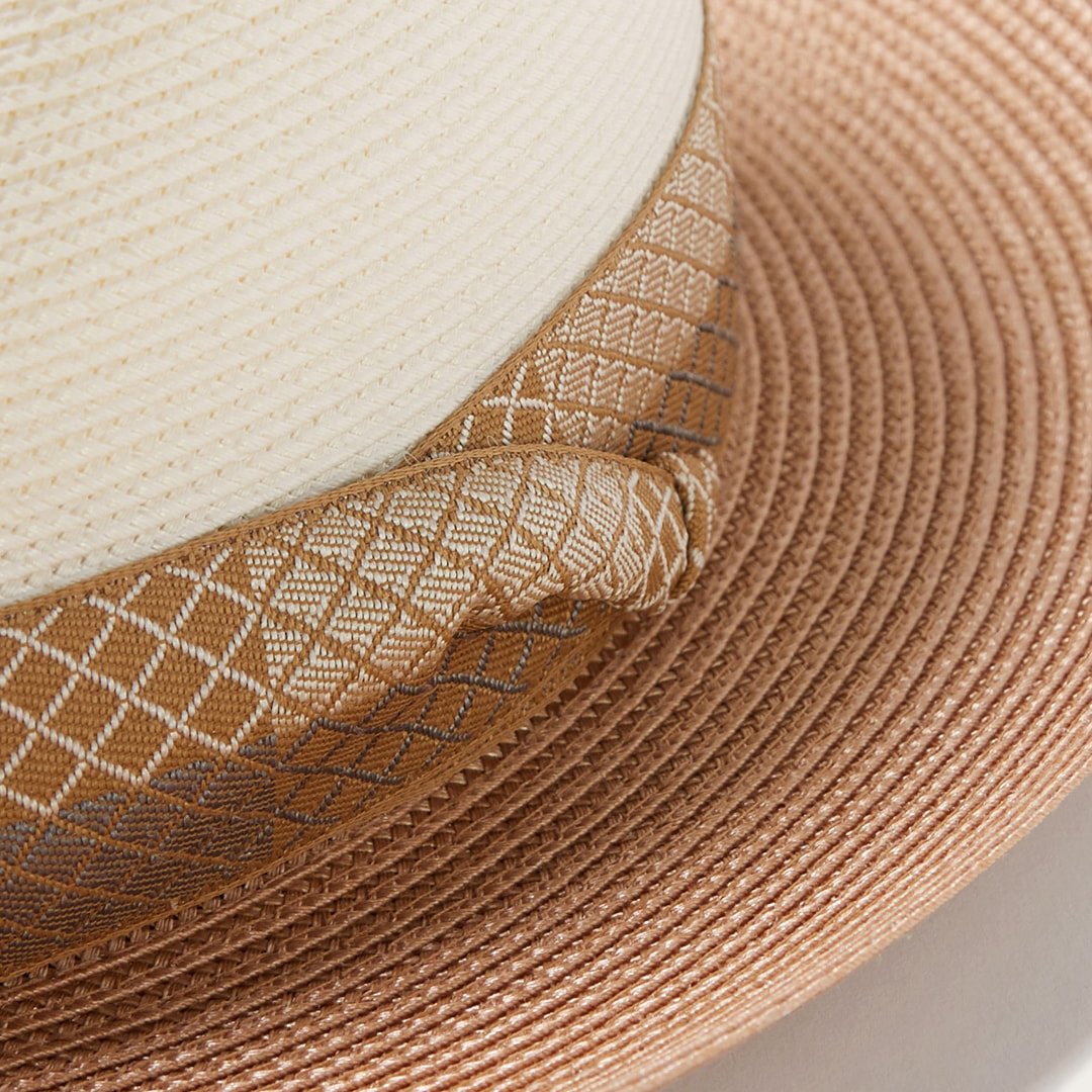 Andover Milan Fedora Ivory Cognac - Stetson