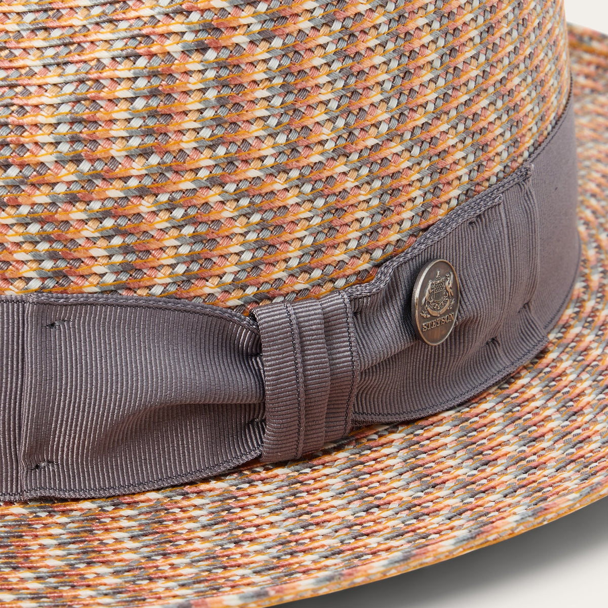 Emin Straw Fedora Quartz Mix - Stetson