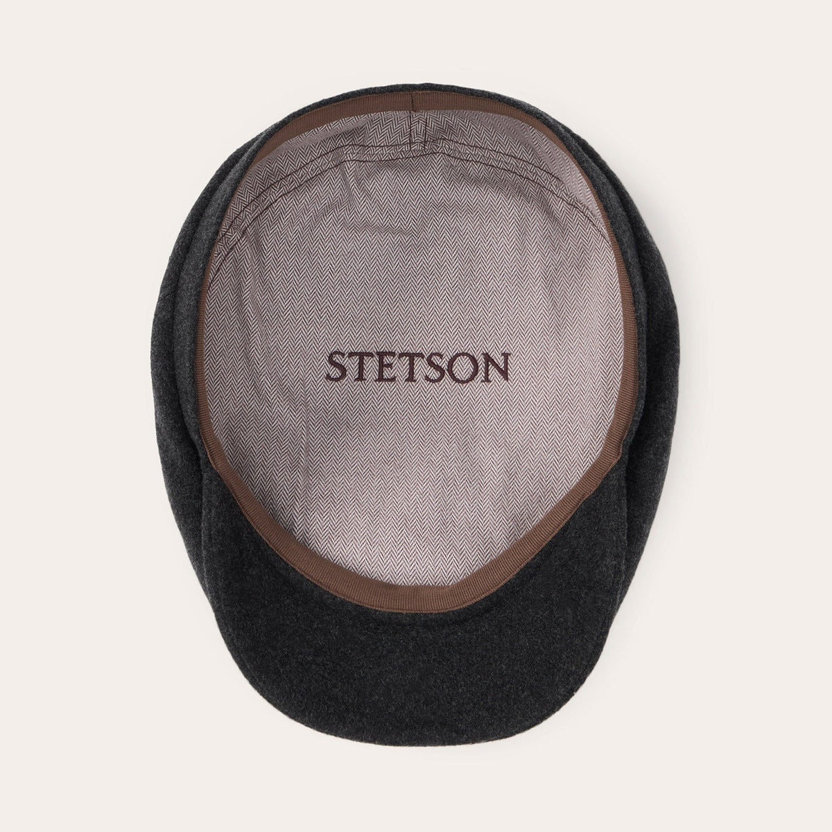 Wool Cashmere Driver Cap Anthra Melange - Stetson