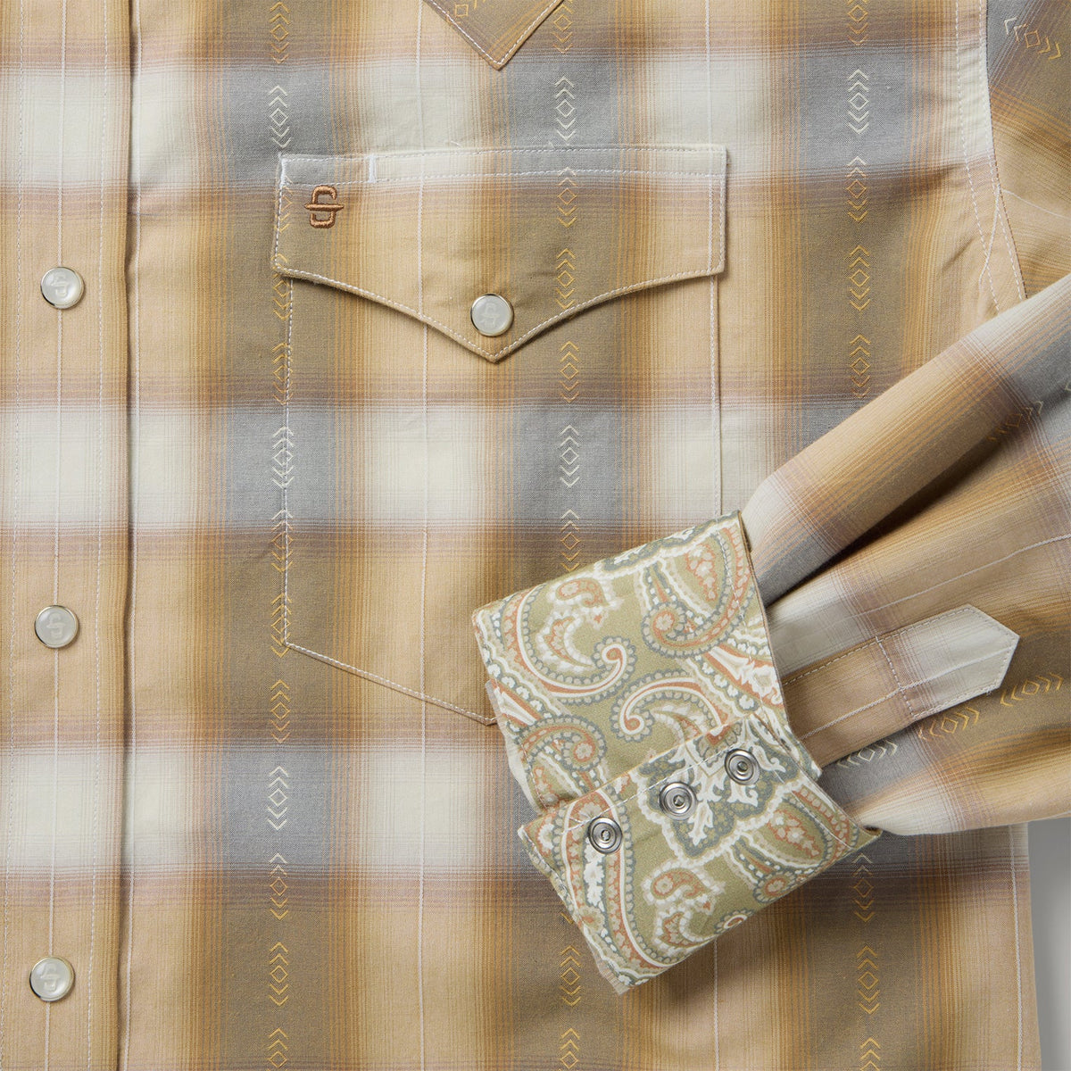 Gold Dust Plaid Western Shirt Brown - Stetson