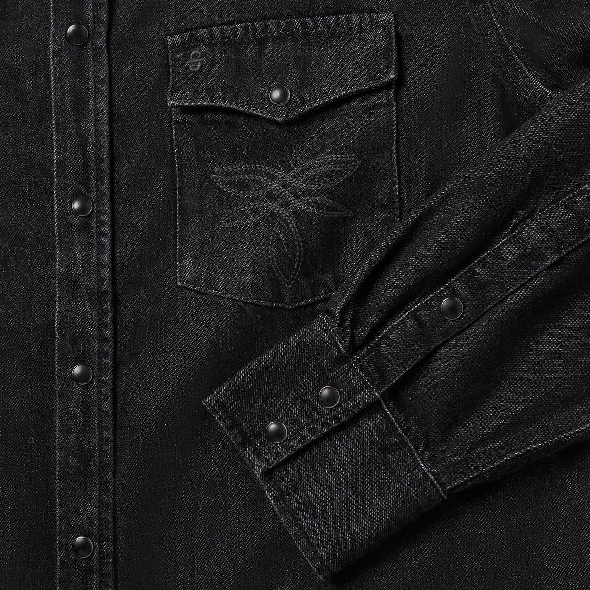 Boot Stitch Denim Shirt Black - Stetson