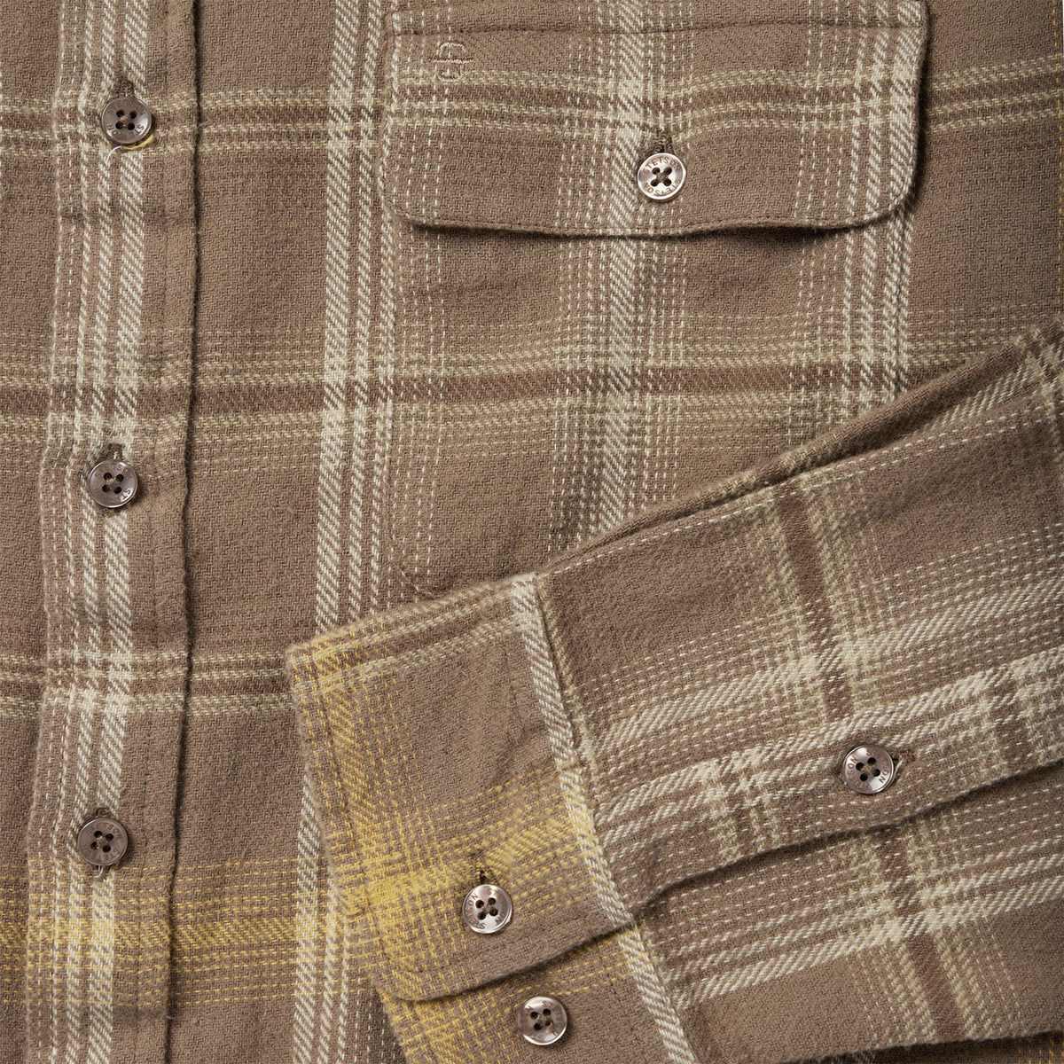 Brown Flannel Button-Front Shirt Brown - Stetson