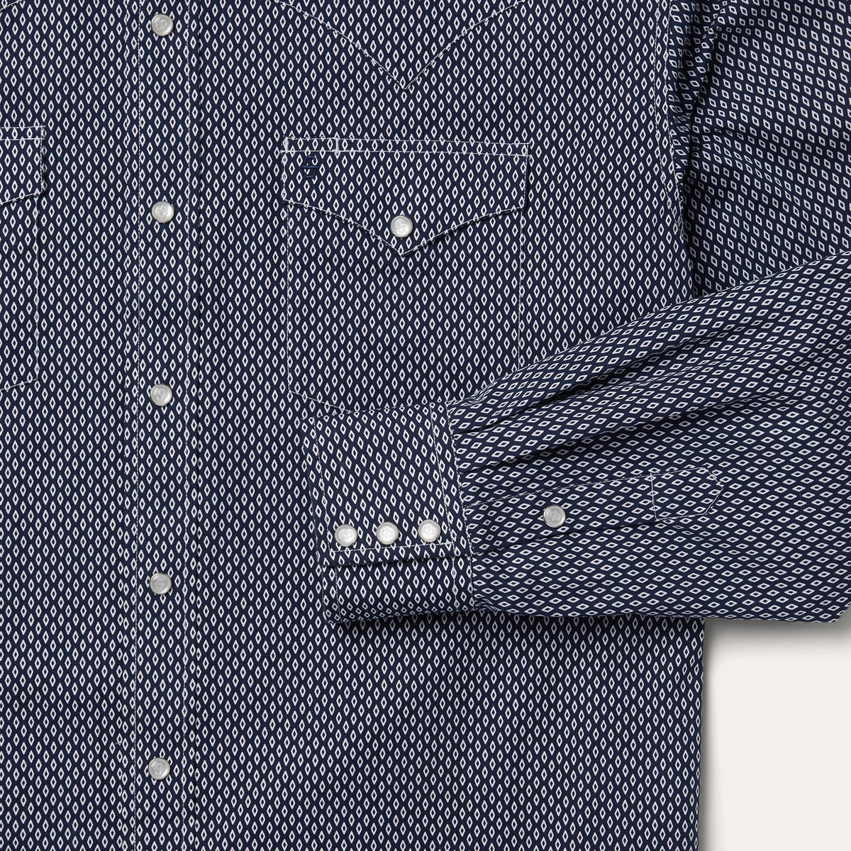 Diamond Geo Western Shirt Blue - Stetson