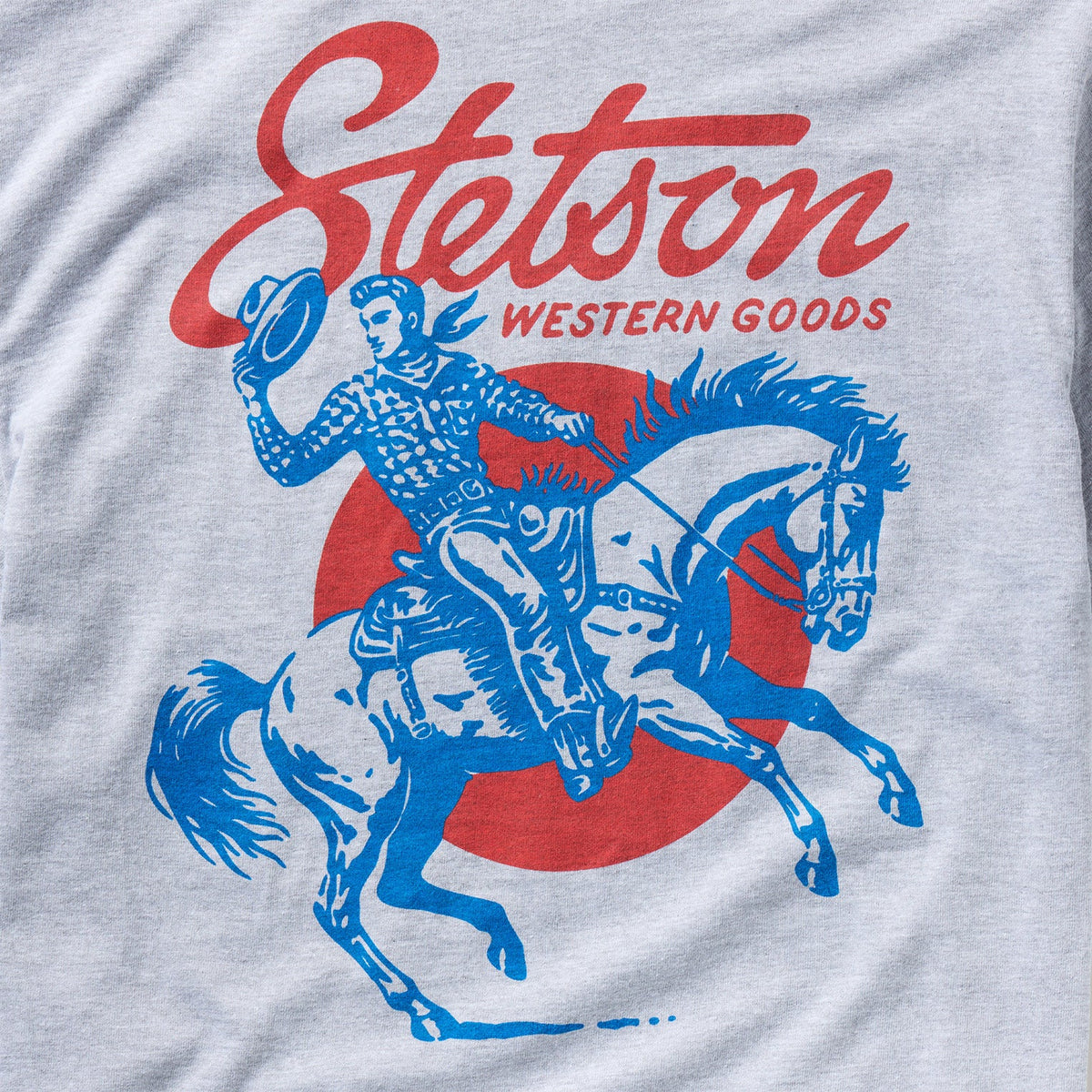 Cowboy Hat Tip Graphic Tee Grey - Stetson