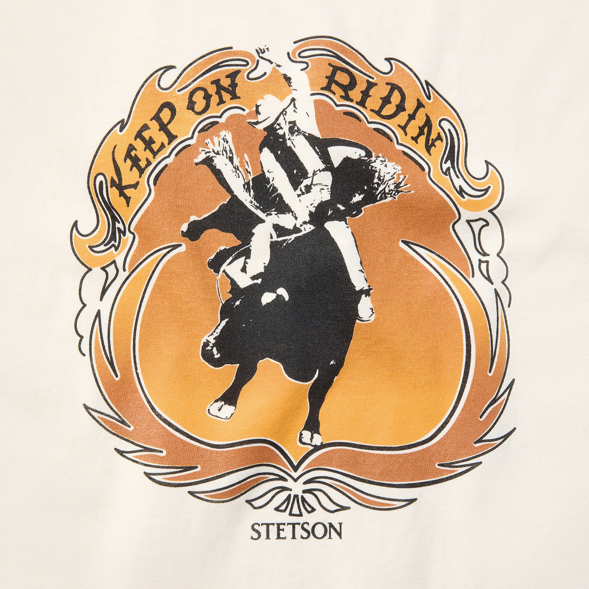 Keep On Ridin Graphic Tee White - Stetson