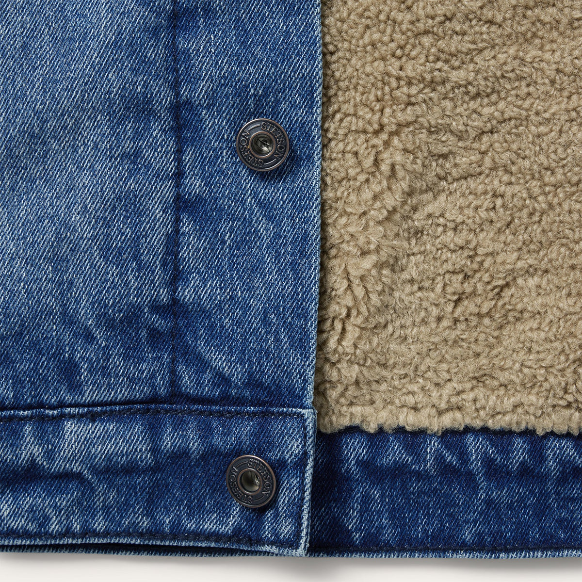 Denim Sherpa Jacket Blue - Stetson