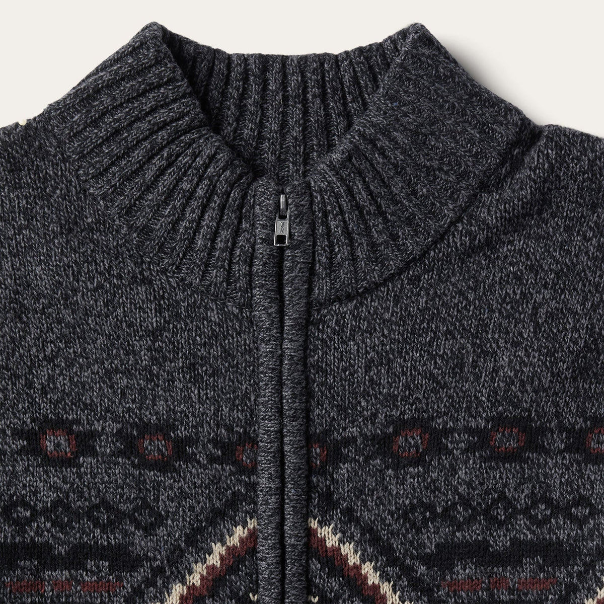 Horizontal Aztec Cardigan Grey - Stetson