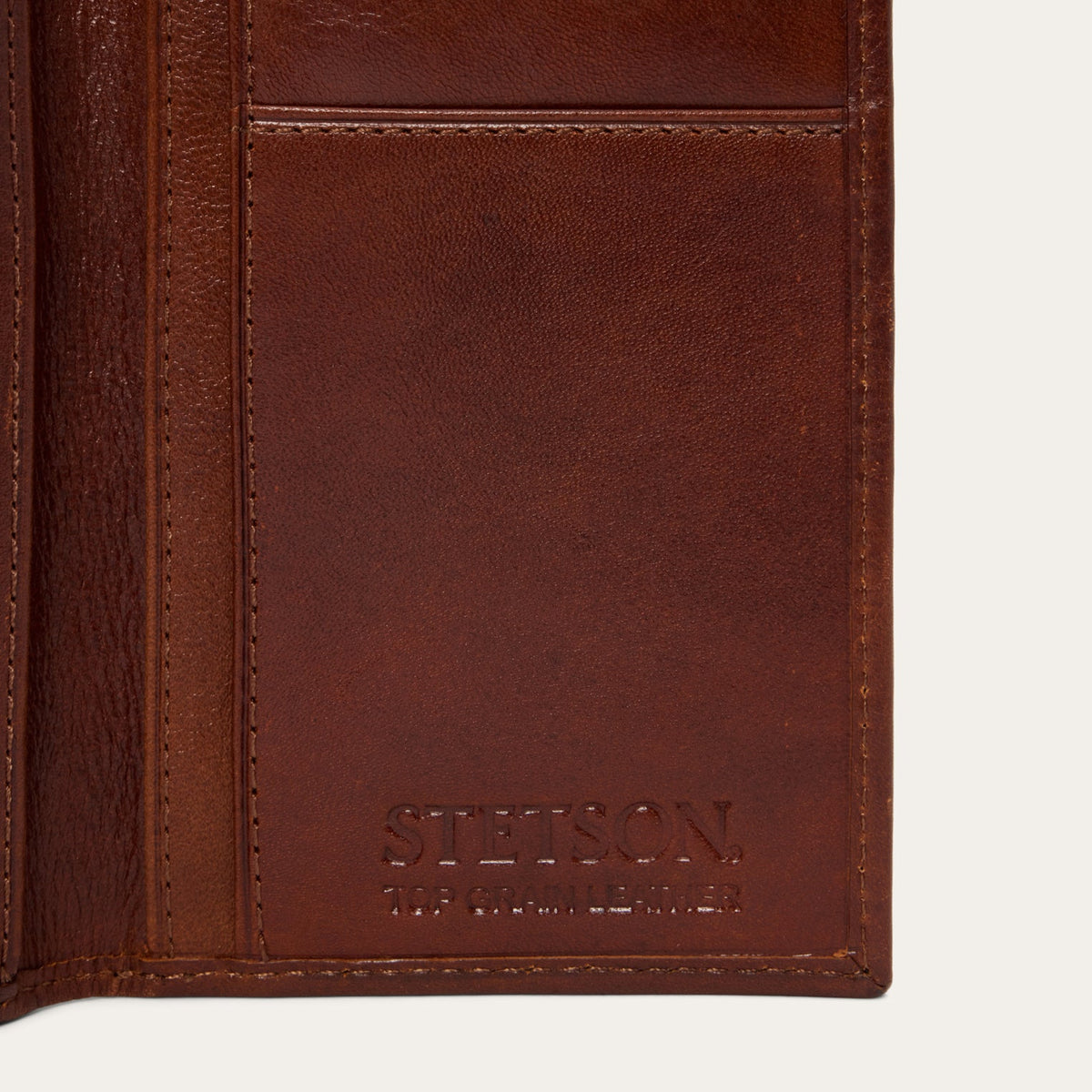 Basketweave Checkbook Brown - Stetson