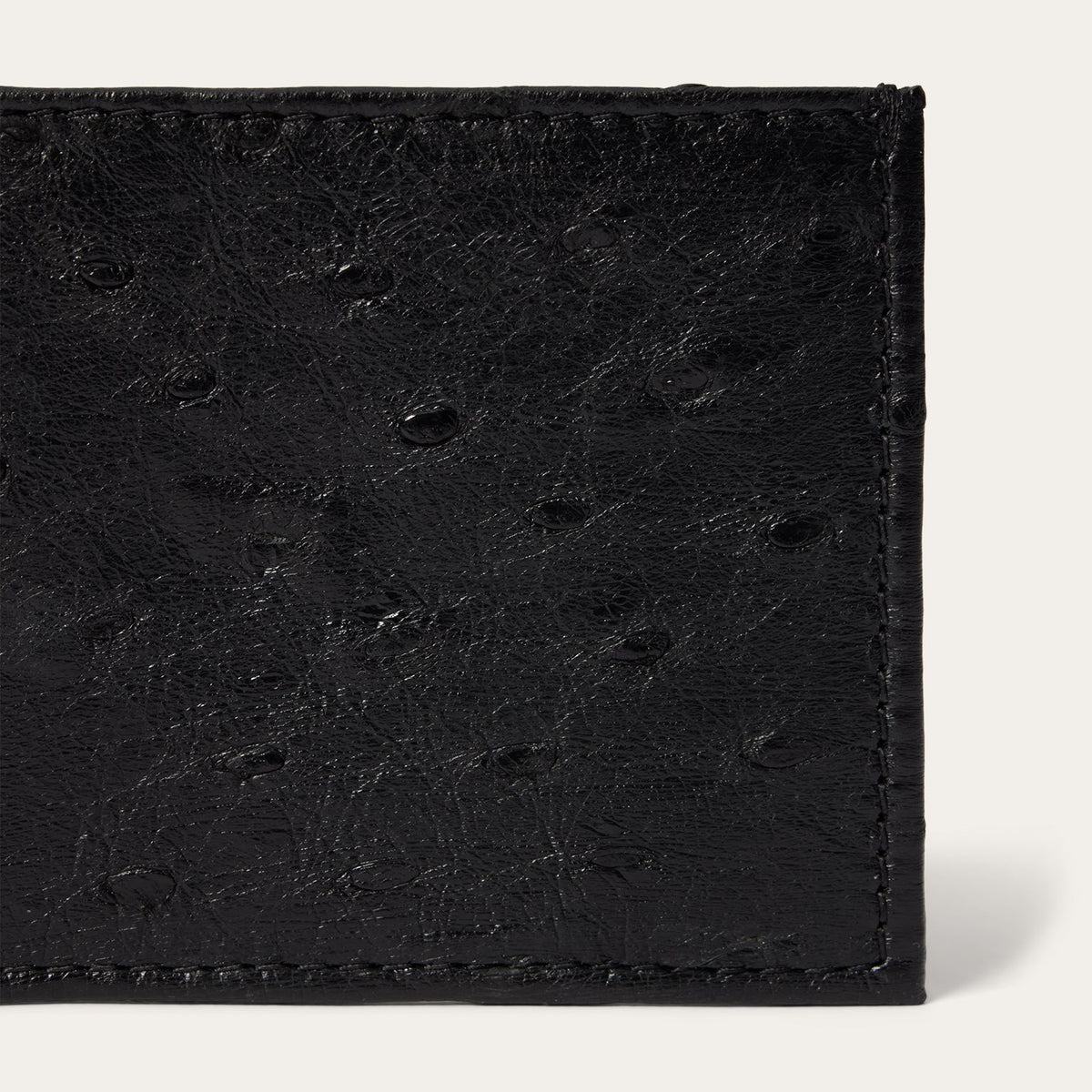 Ostrich Bi-Fold Wallet Black Classic - Stetson