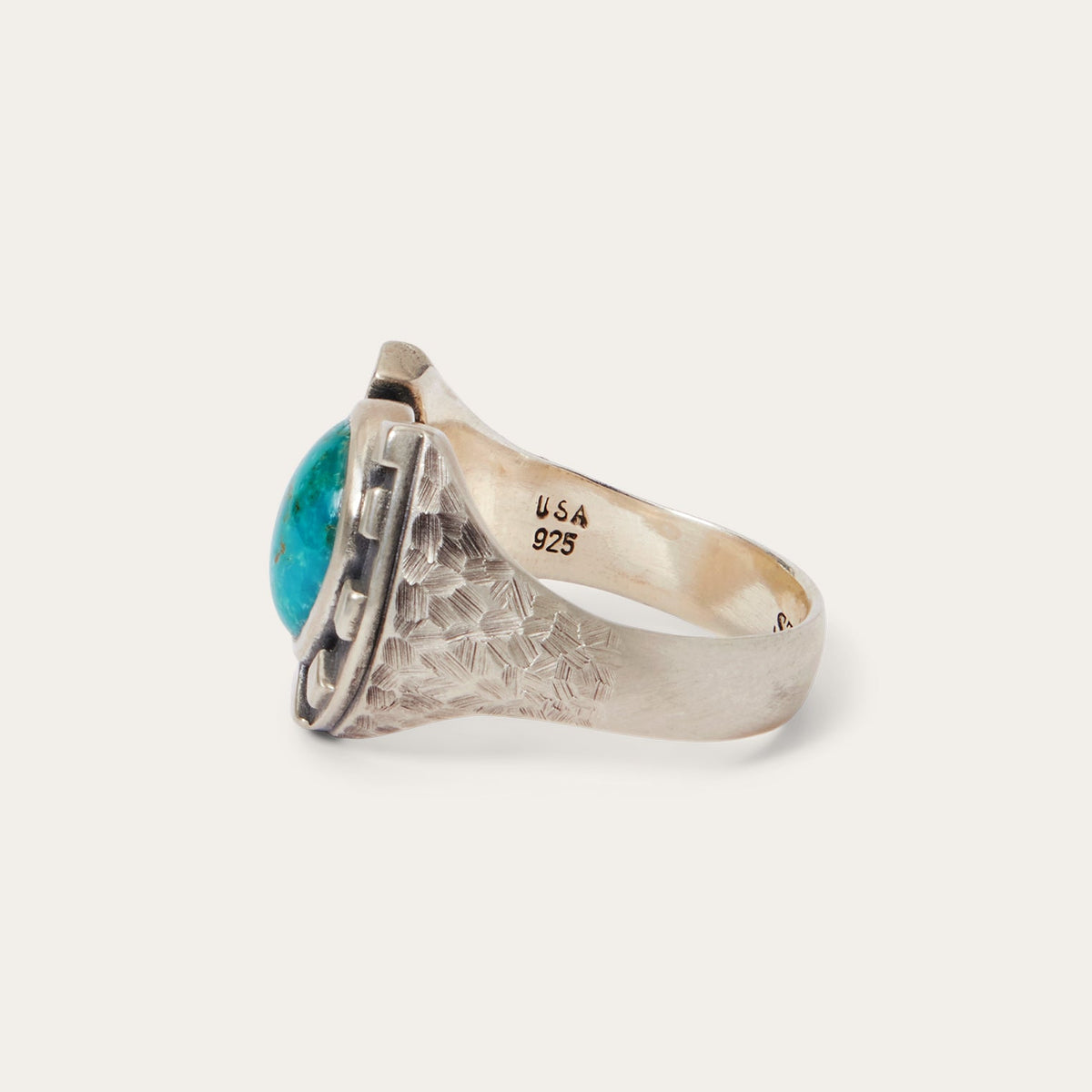 Horseshoe Ring with Turquoise Select a size - Stetson