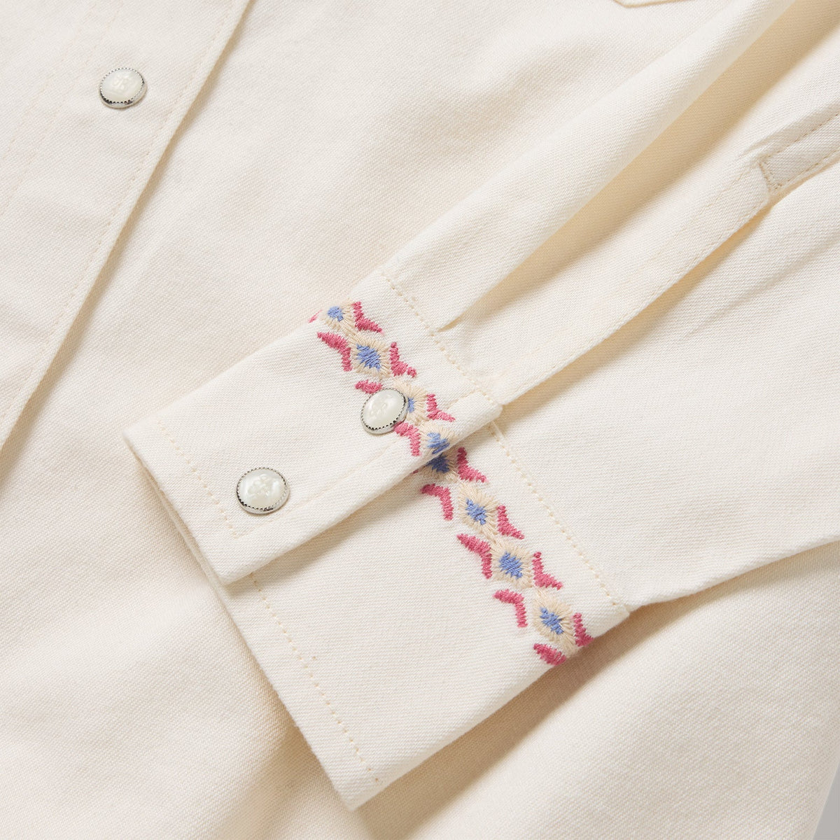 Tommy Bahama x Stetson Bandana Bay Embroidered Ecru Shirt Ecru Sand - Stetson