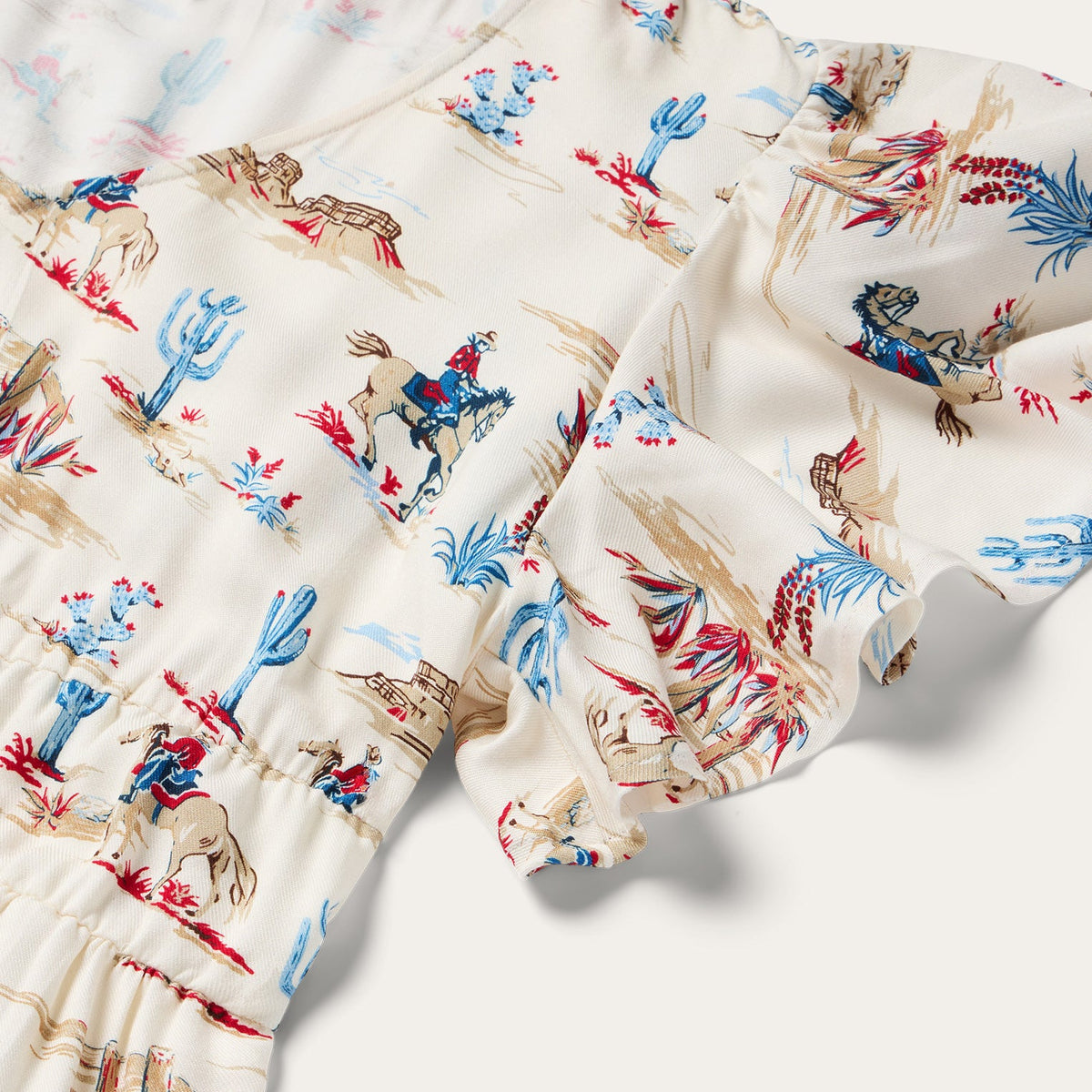 Desert Trails Print Prairie Dress White - Stetson