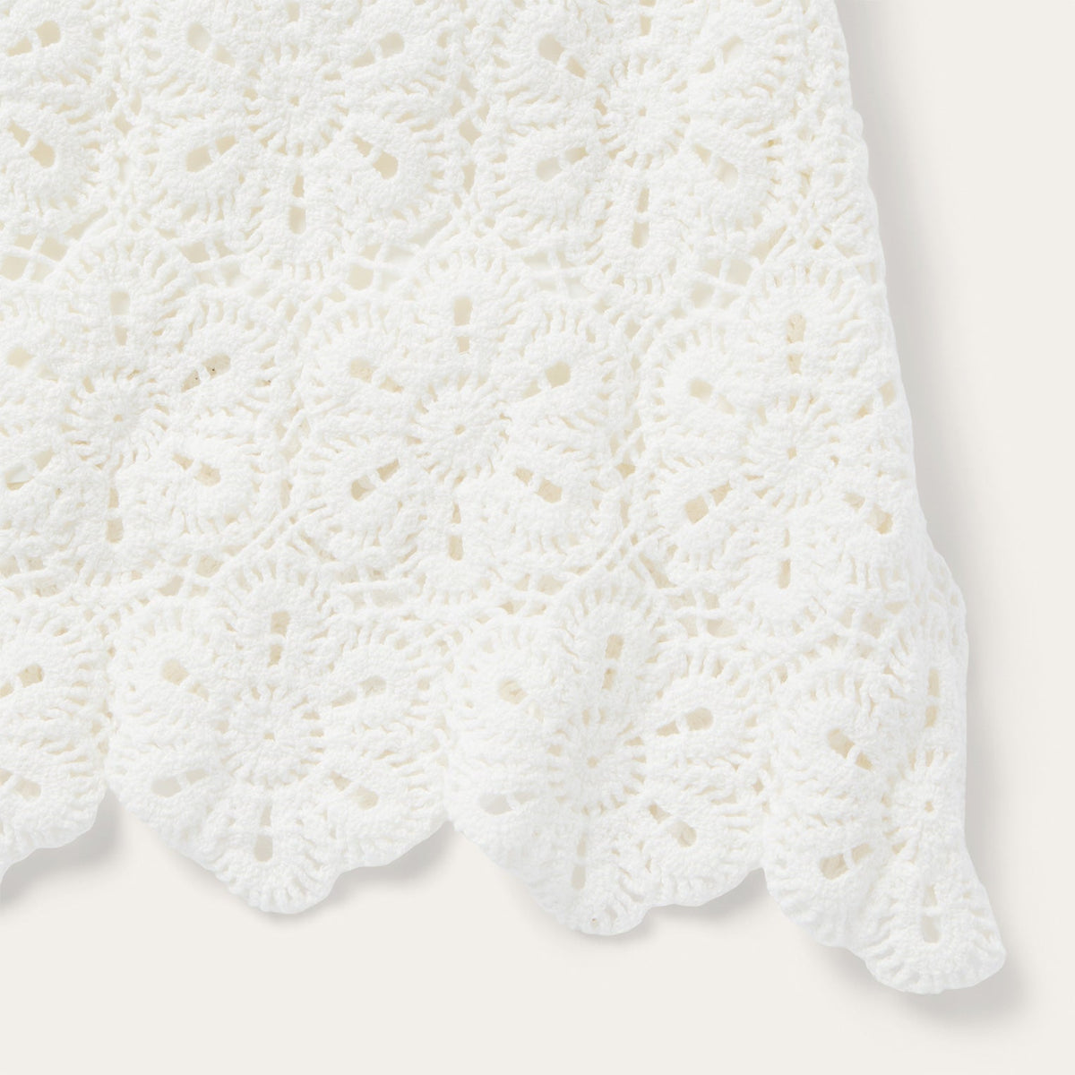 Crochet Midi Skirt White - Stetson