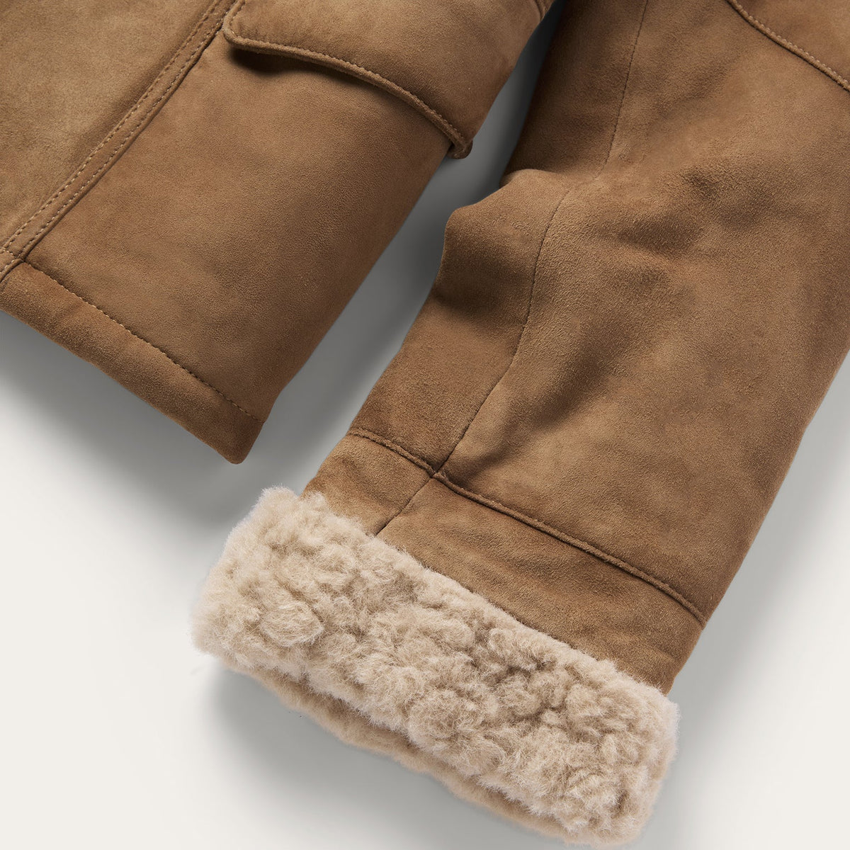 Suede Shearling Jacket Brown - Stetson