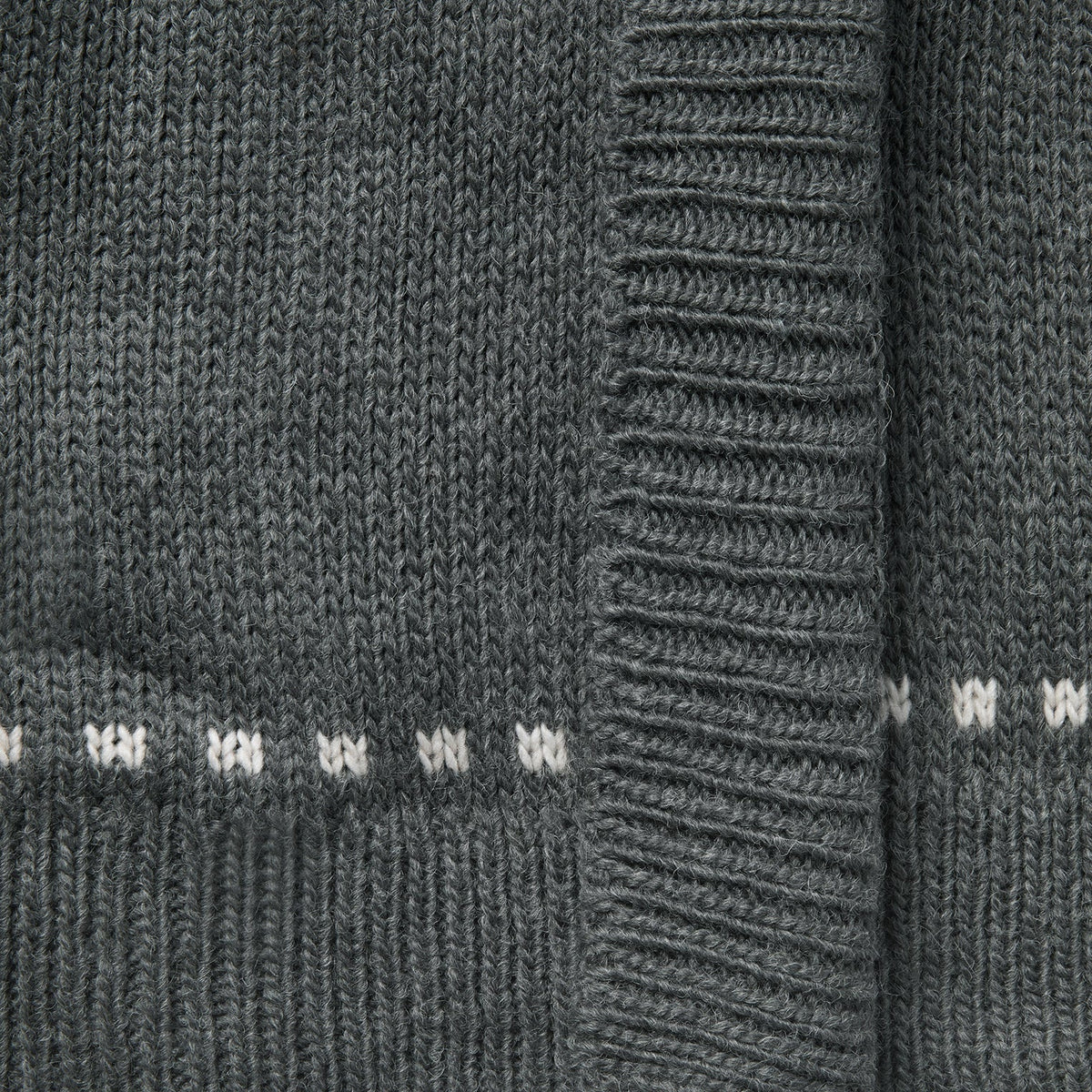 Horse Head Cardigan Sweater Grey - Stetson