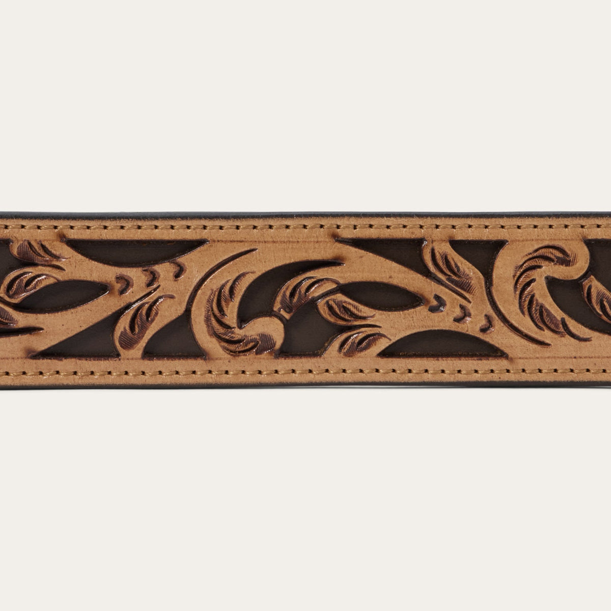 Flora Cutout Leather Belt Tan - Stetson