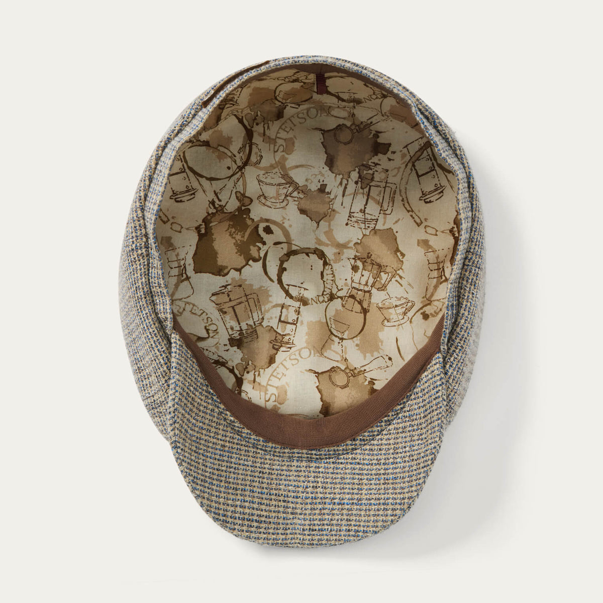 Coffee-Dyed Barista Hatteras Blue Beige - Stetson