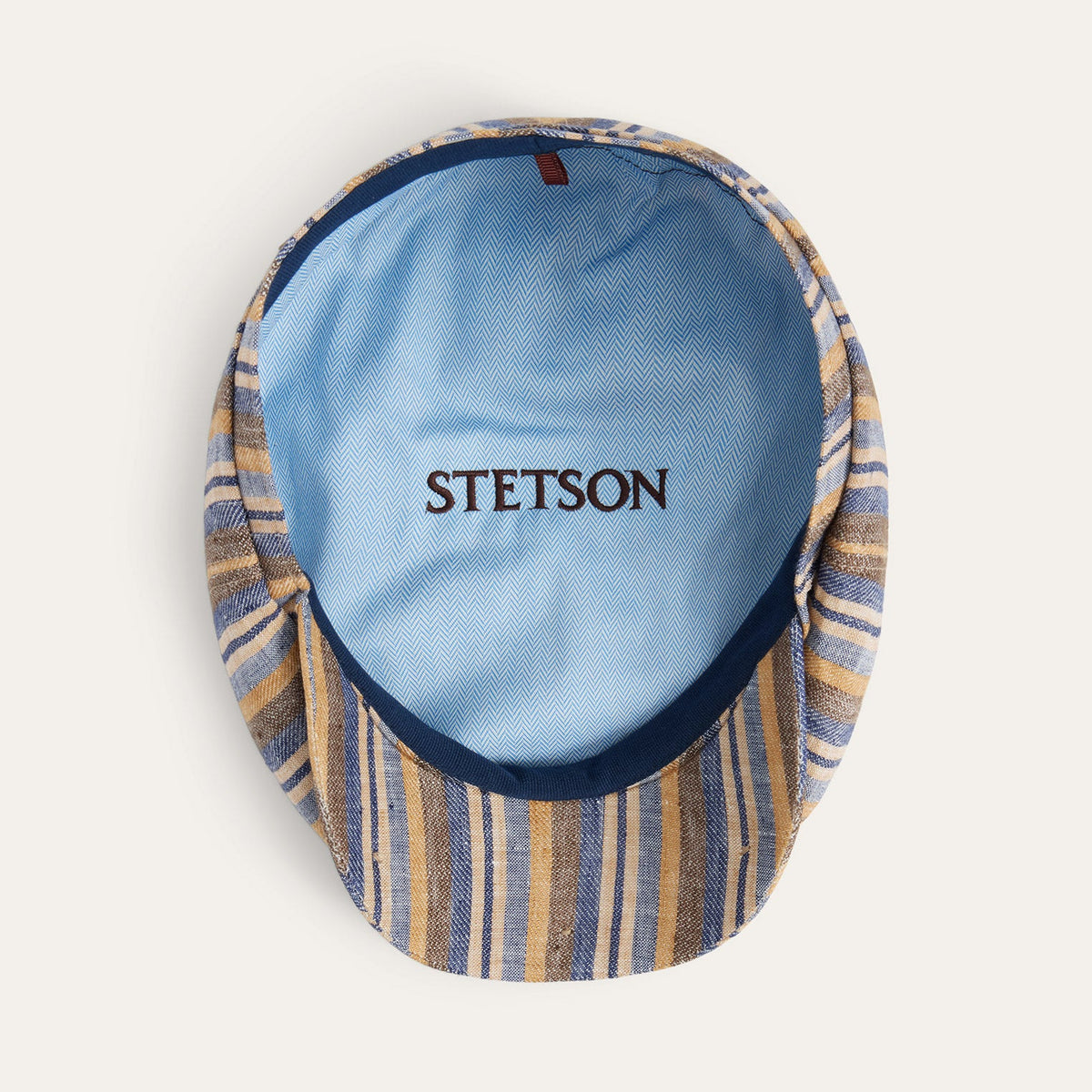 Linen Stripe Hatteras Blue / Beige Stripe - Stetson