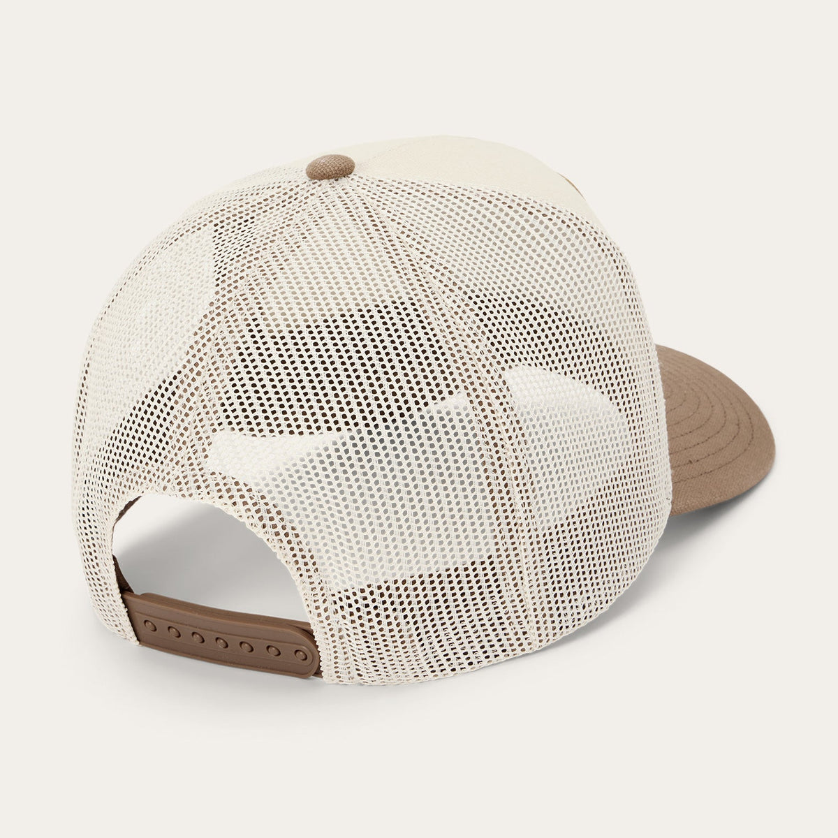 Longhorn Patch Trucker Hat White/Tan - Stetson