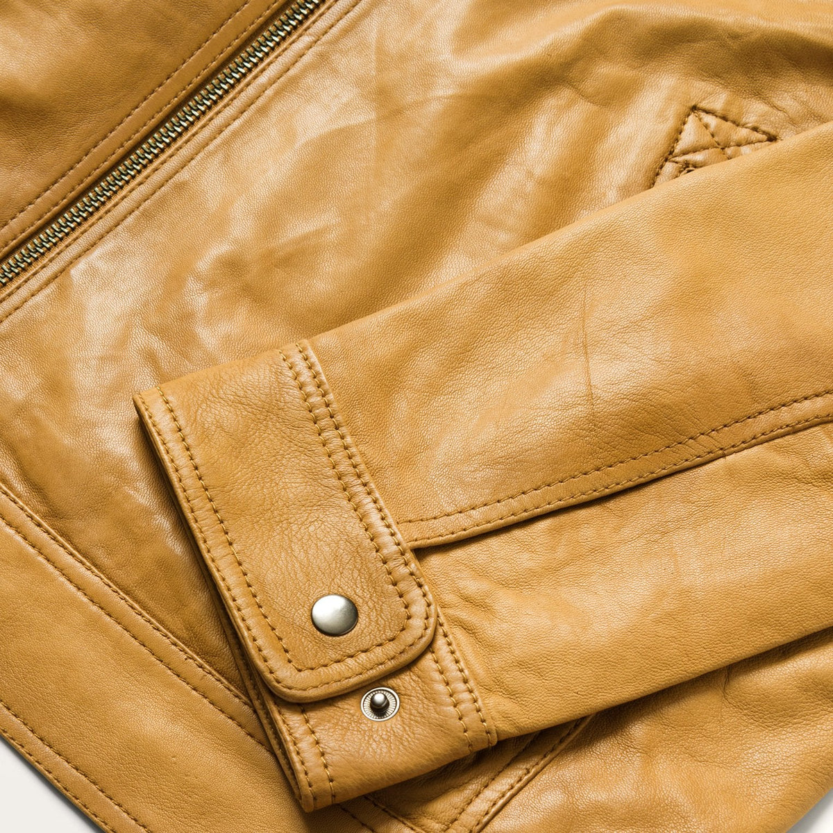 Butter Soft Distressed Leather Jacket Brown - Stetson