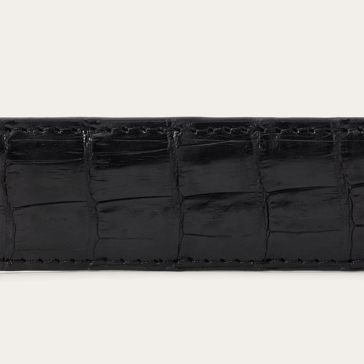 Caiman Western Tab Belt - 1 1/4" Width Black Classic - Stetson