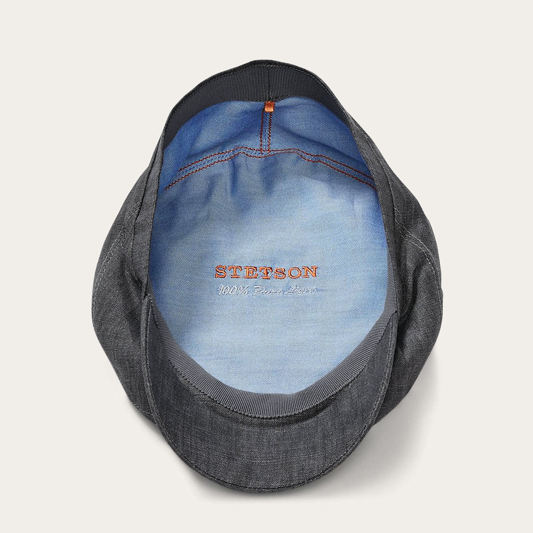 Premium Linen Driver Cap Denim Grey - Stetson
