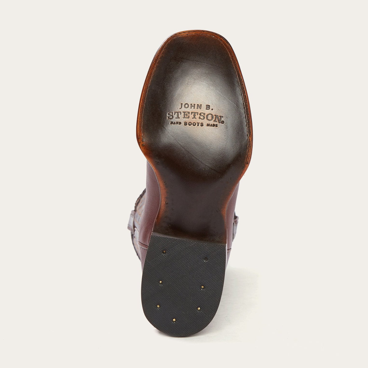 Denver Brown Goat Hand Stitched Cowboy Boot Brown - Stetson