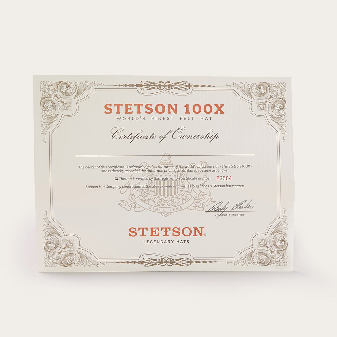 El Presidente 100X Premier Cowboy Hat Black - Stetson