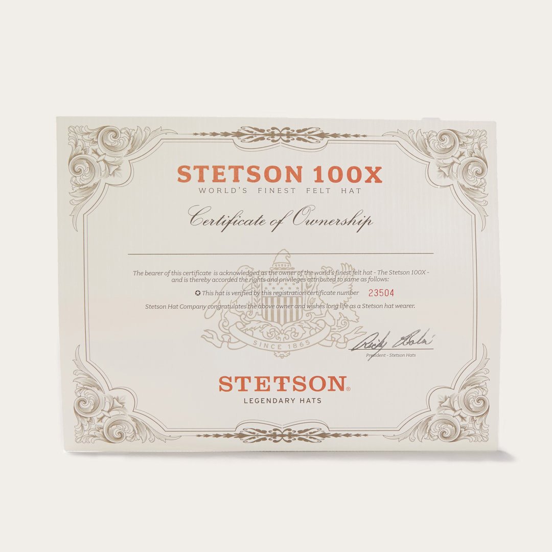 El Presidente 100X Premier Cowboy Hat Silverbelly - Stetson