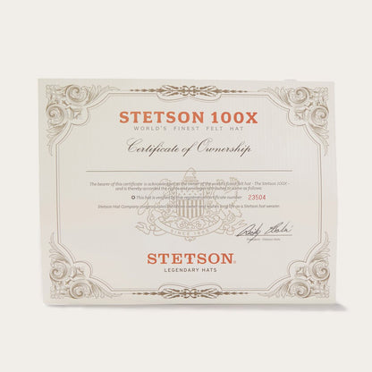 El Presidente 100X Premier Cowboy Hat Silverbelly - Stetson