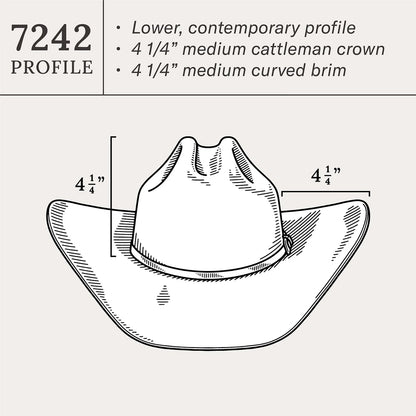 Shasta 10X Cowboy Hat - 4 1/4" Brim Chocolate - Stetson