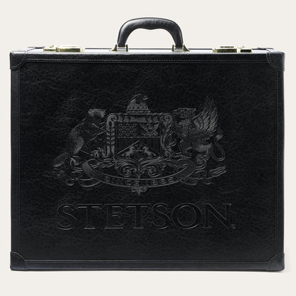 Premium Leather Hat Case Black - Stetson