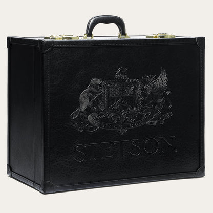 Premium Leather Hat Case Black - Stetson