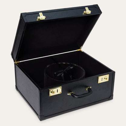 Premium Leather Hat Case Black - Stetson