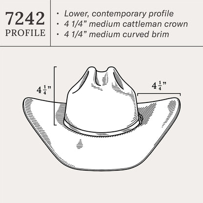 Shasta 10X Cowboy Hat - 4 1/4" Brim Sahara - Stetson
