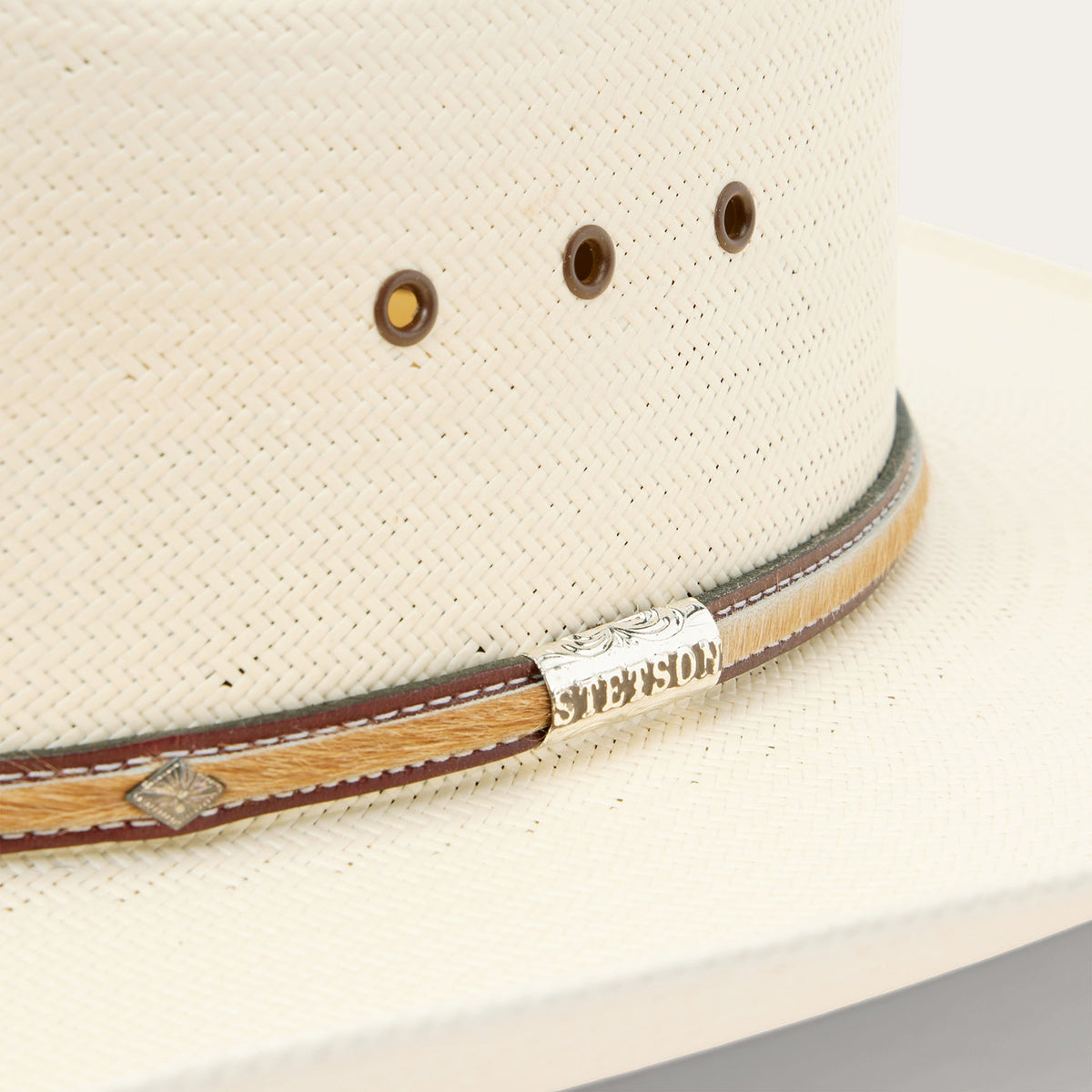 Angus 10X Straw Cowboy Hat Natural - Stetson