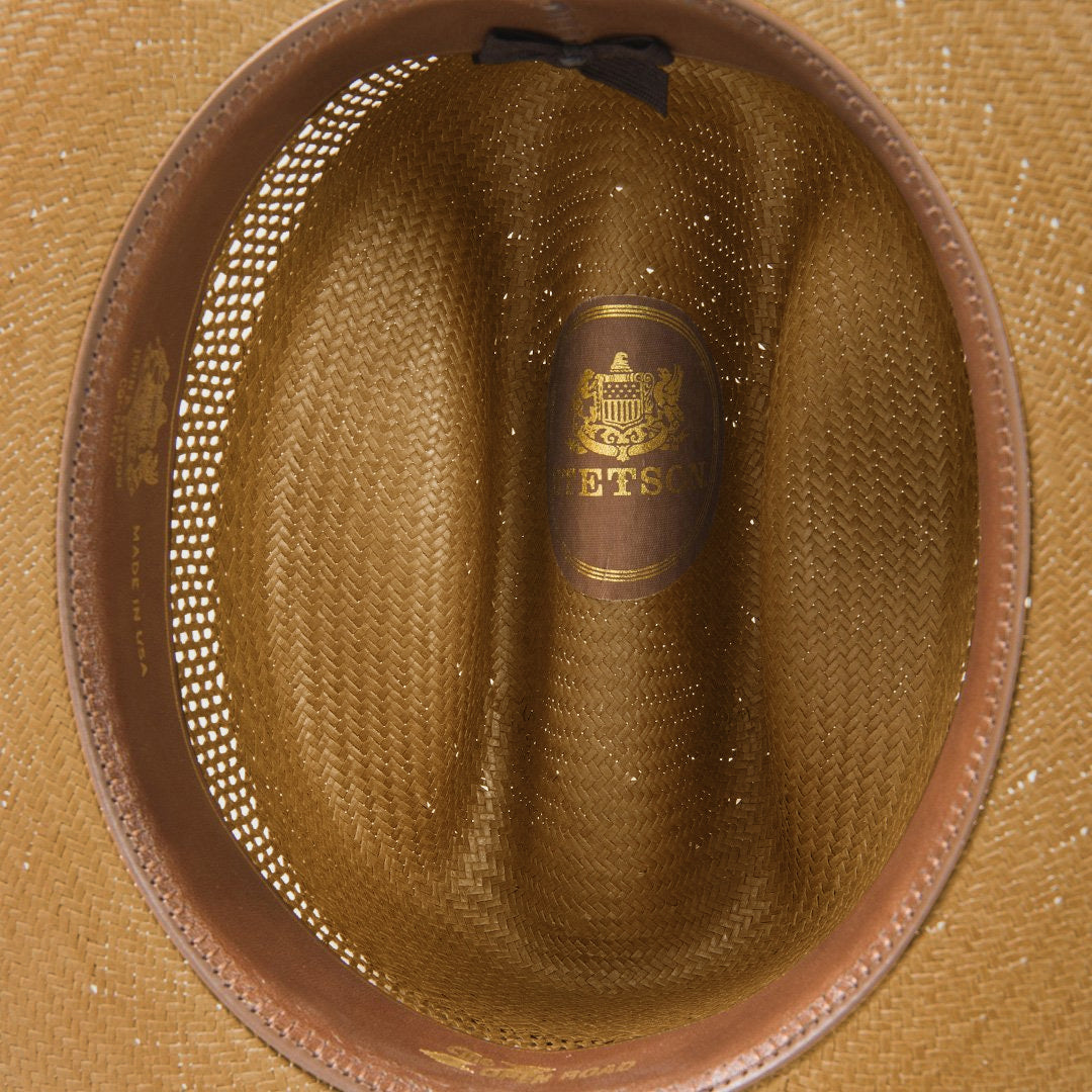 Open Road Vented Straw Cowboy Hat Cognac - Stetson