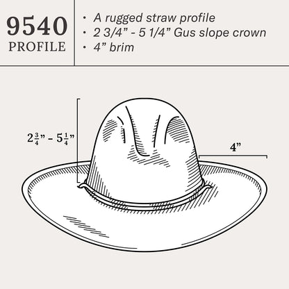 Bryce Straw Hat Natural - Stetson