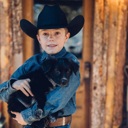 Giddy Up Youth Cowboy Hat Black - Stetson