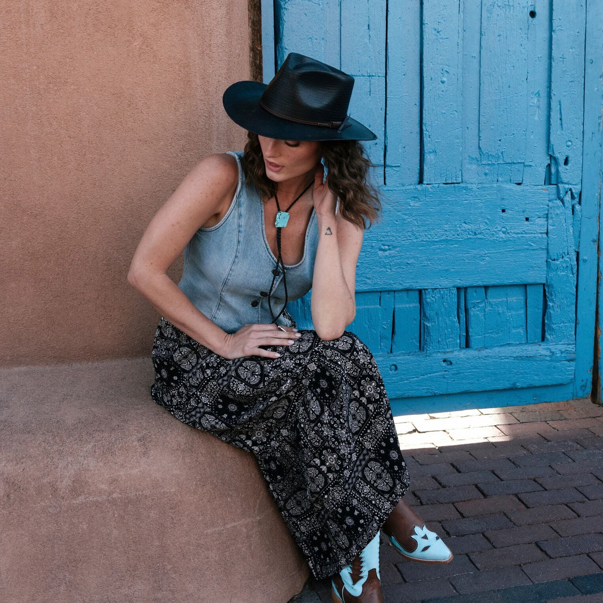 Belgrade Straw Outdoor Hat Black - Stetson
