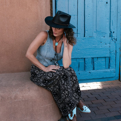 Belgrade Straw Outdoor Hat Black - Stetson