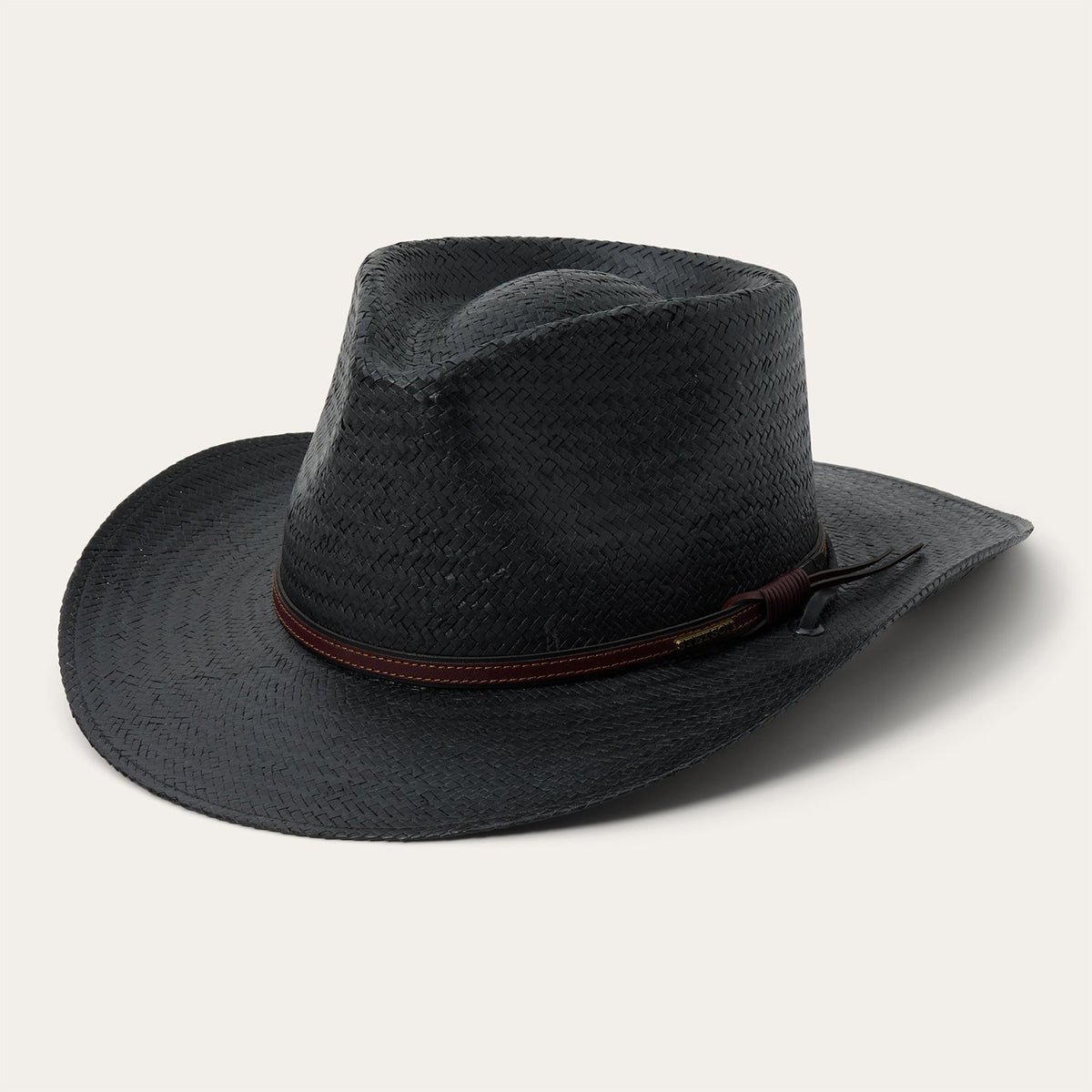 Belgrade Straw Outdoor Hat Black - Stetson