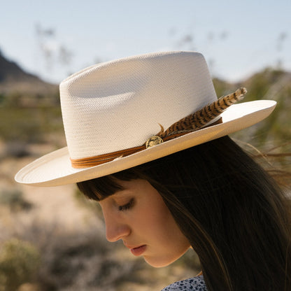 Tallahassee Shantung Straw Fedora Natural - Stetson