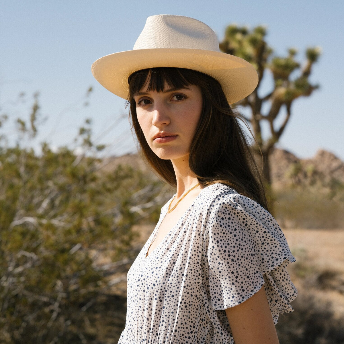 Tallahassee Shantung Straw Fedora Natural - Stetson