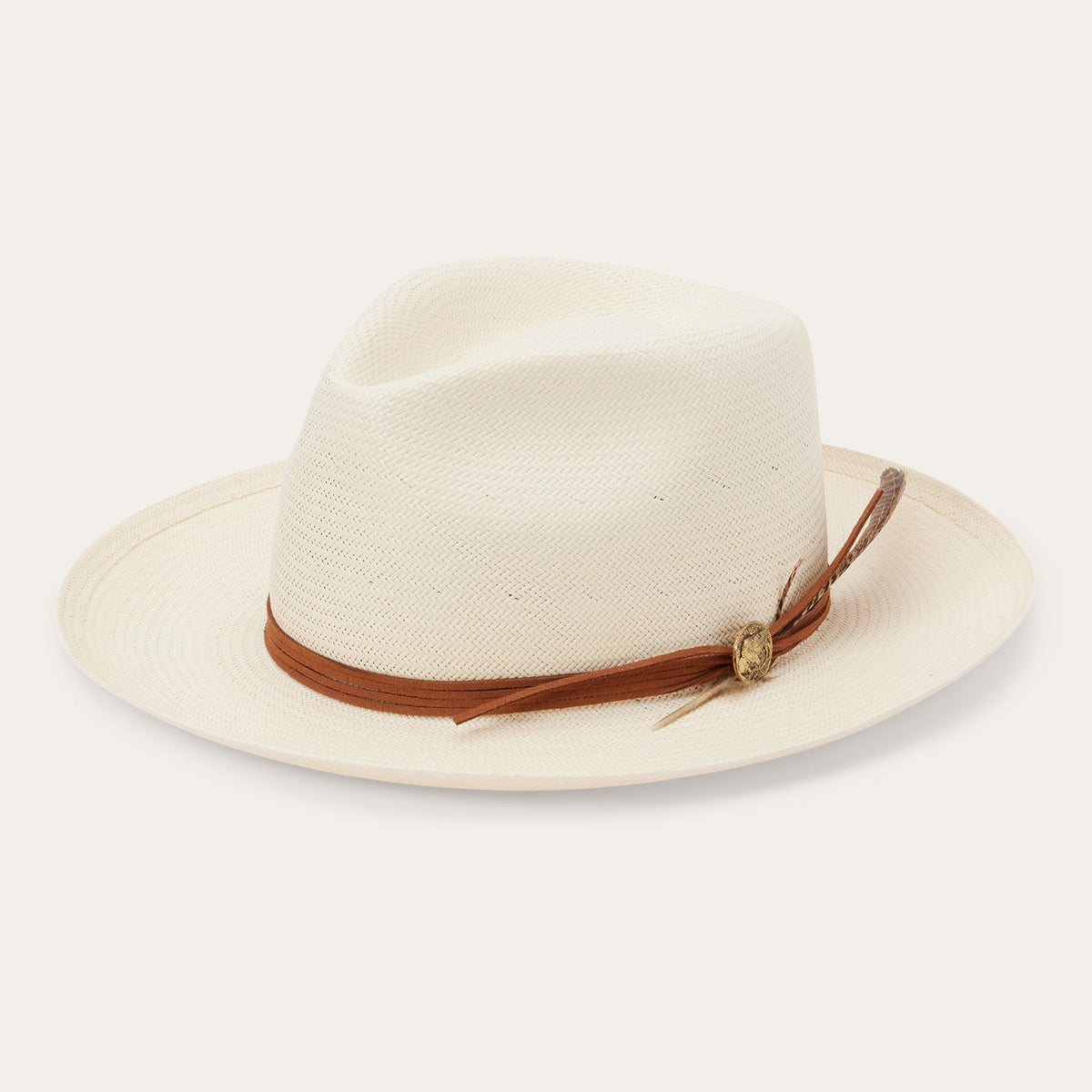 Tallahassee Shantung Straw Fedora Natural - Stetson