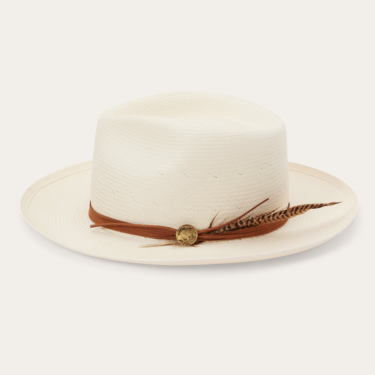 Tallahassee Shantung Straw Fedora Natural - Stetson