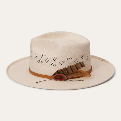Andromeda Vented Straw Fedora Natural - Stetson