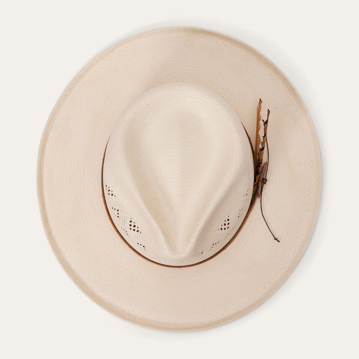 Andromeda Vented Straw Fedora Natural - Stetson