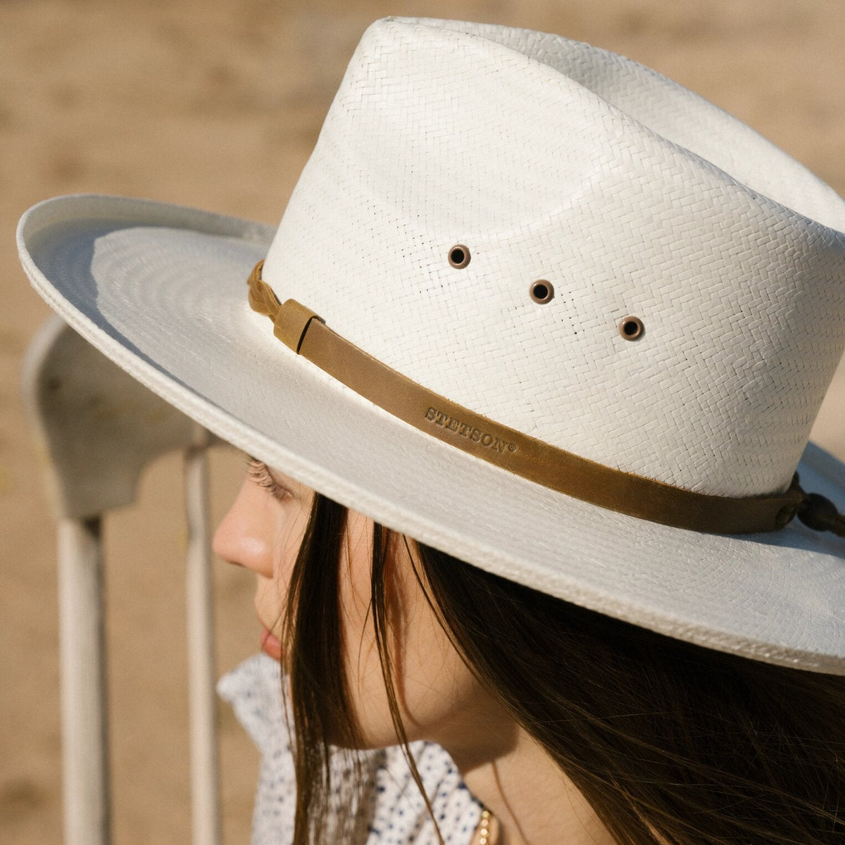 Helena Straw Fedora Natural - Stetson