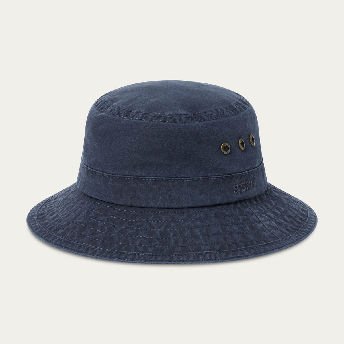 Delave Organic Cotton Bucket Hat Navy - Stetson